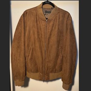 UNIQLO Brown Felt Bomber Jacket
